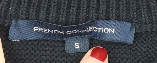 French Connection Women's Black Pullover Jumper Small