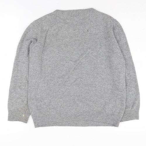 Cyrillus Women's Grey Embroidered Pullover Jumper - M