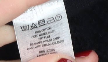 French Connection Women's Black Chunky-Knit Jumper S