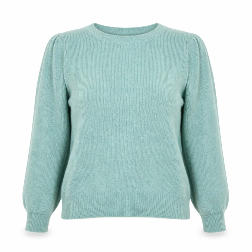 Front view of Vero Moda Women's Green jumper L