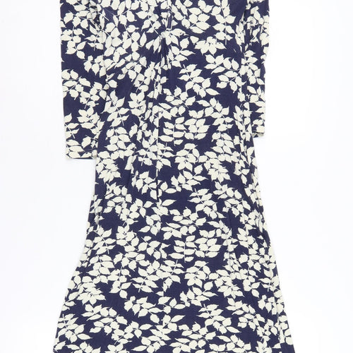L.K. Bennett Women's Blue Floral Dress Size 8