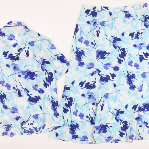 Eastex Women's Blue Floral Set Size 12 Set