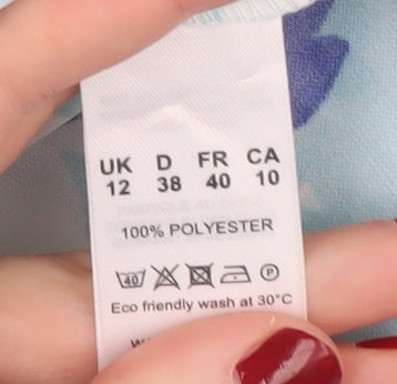 Eastex Women's Blue Floral Set Size 12 Set