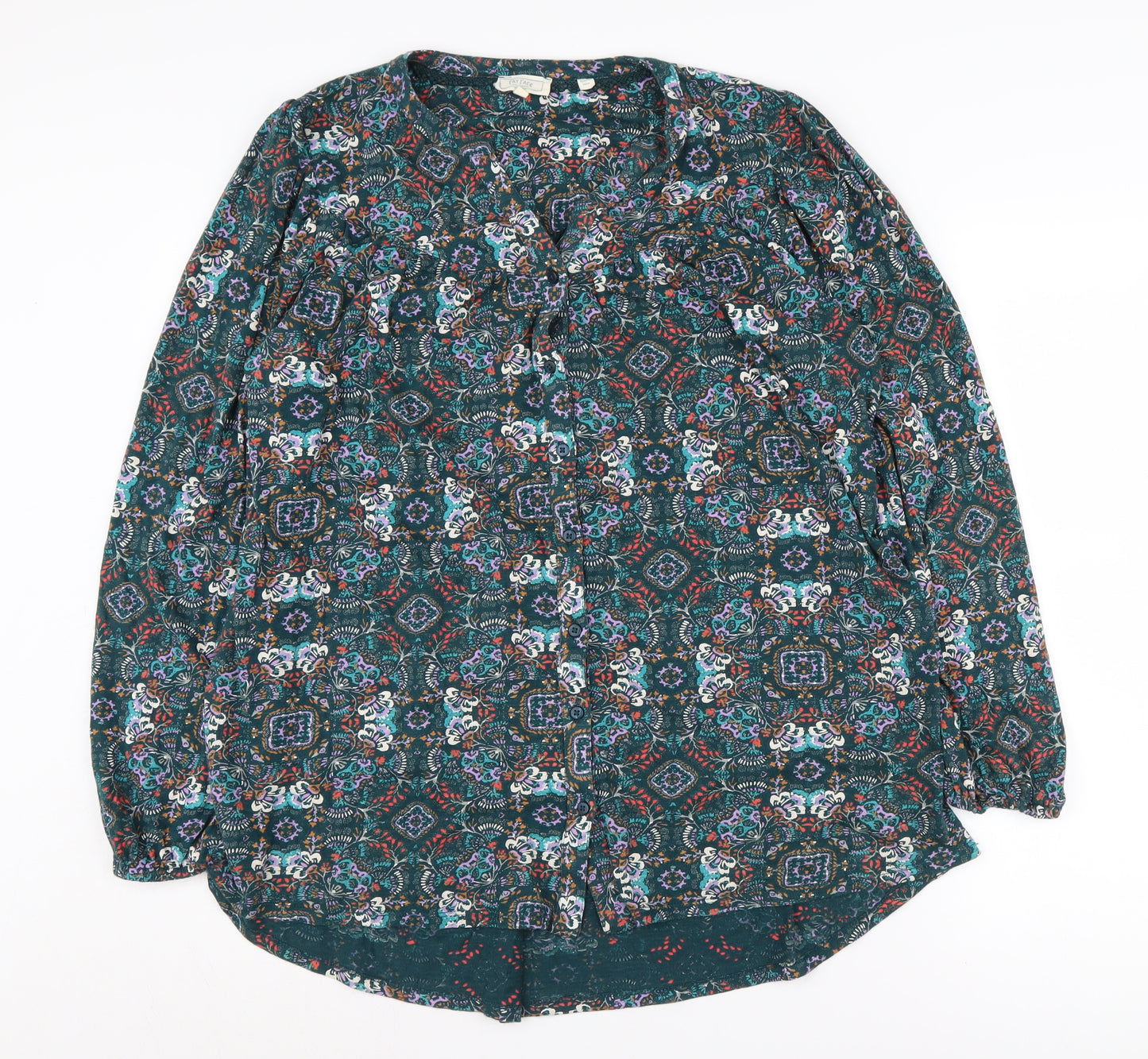 Fat Face Women's Multicoloured Paisley Tunic Blouse Size 12