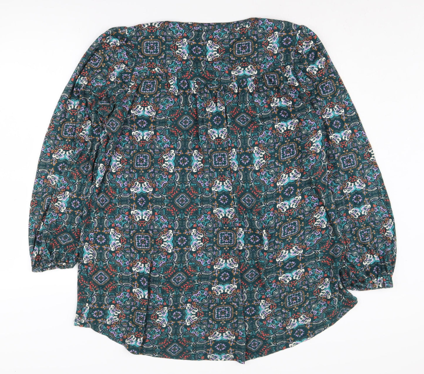 Fat Face Women's Multicoloured Paisley Tunic Blouse Size 12