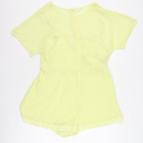 Topshop Women Yellow Playsuit Size 12