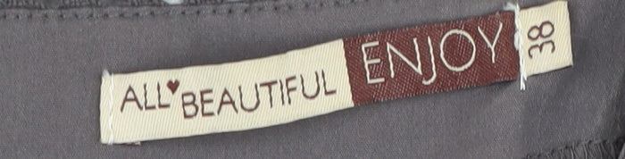 All Beautiful Grey Floral Women’s Shift Dress UK Size 10
