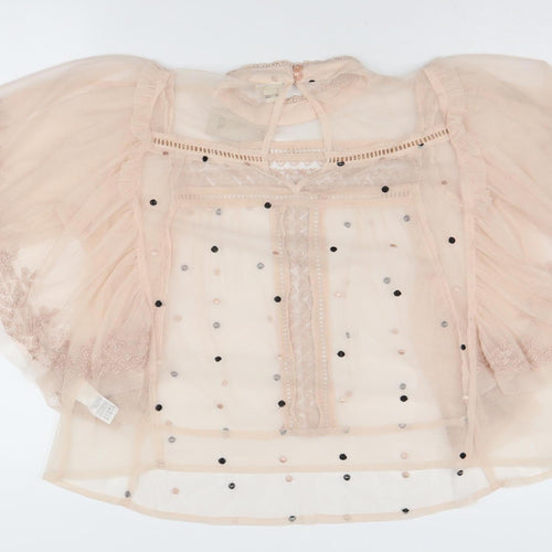 River Island Women's Ivory Kimono Blouse Size 8