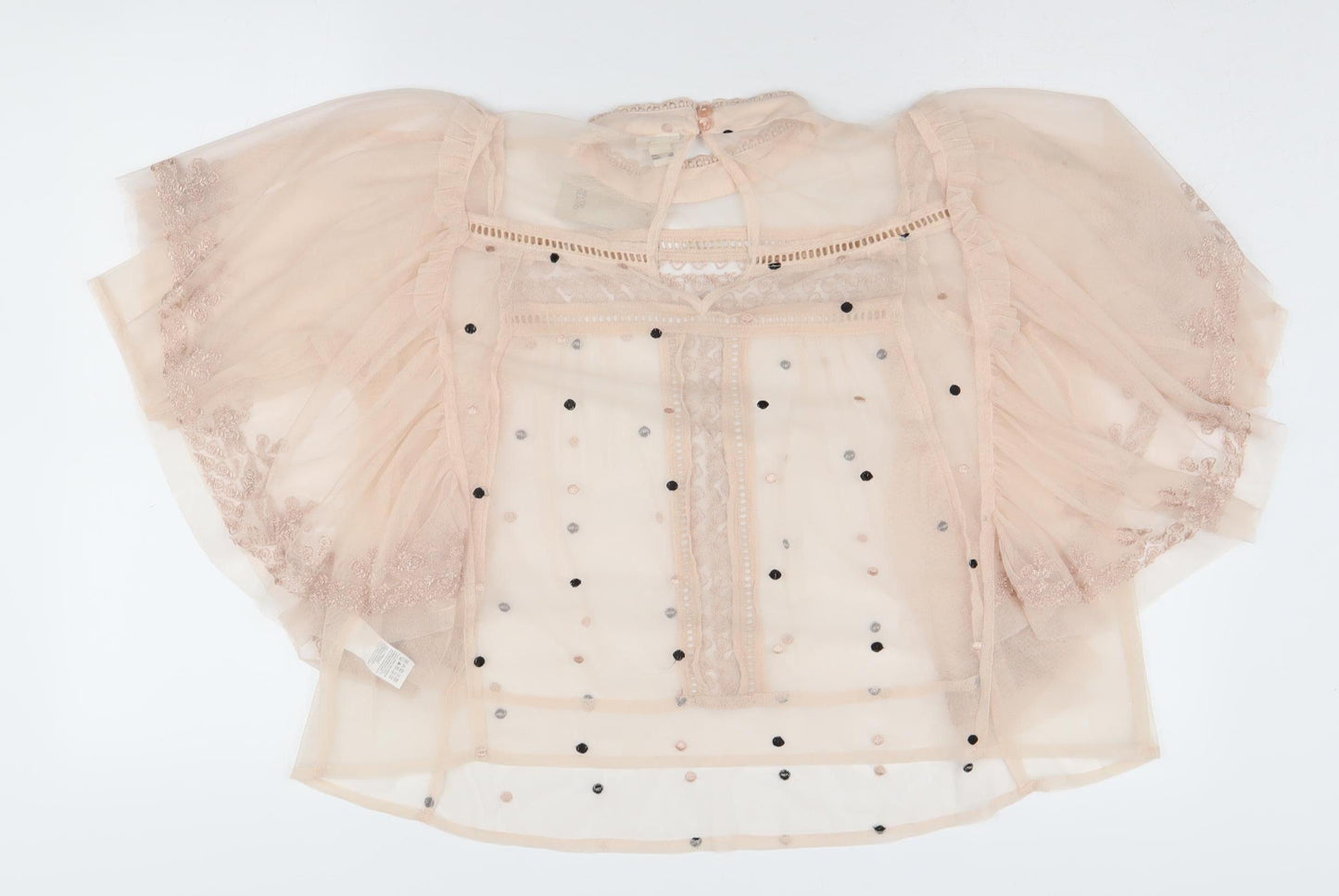 River Island Women's Ivory Kimono Blouse Size 8