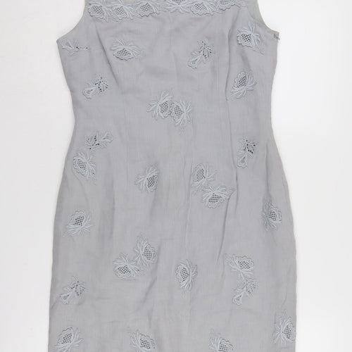 L.K. Bennett Women’s Grey Sheath Dress Size 10