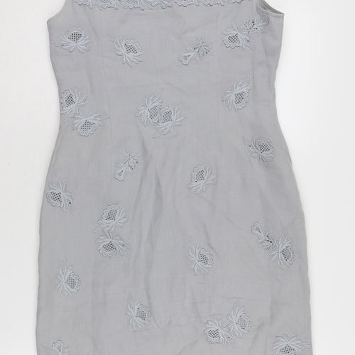 L.K. Bennett Women’s Grey Sheath Dress Size 10