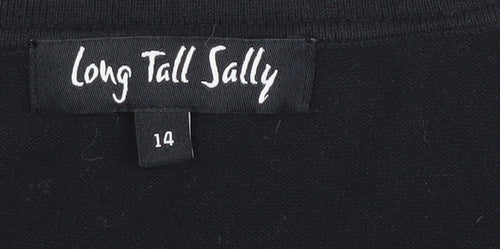Long Tall Sally Women's Black Cardigan Size 14