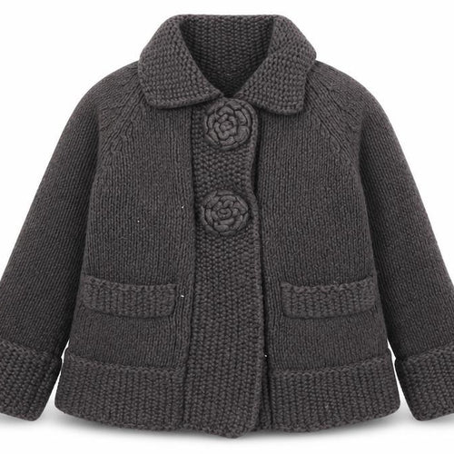 Monsoon Brown Girls' Cardigan 3-4 Years - Warm & Stylish