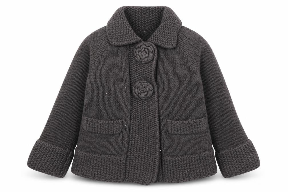Monsoon Brown Girls' Cardigan 3-4 Years - Warm & Stylish