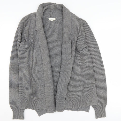 Silence + Noise Women's Grey Cardigan M, Autumn Knit