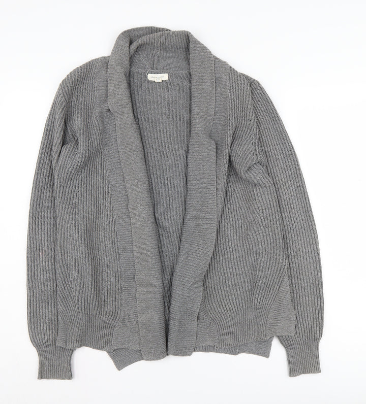 Silence + Noise Women's Grey Cardigan M, Autumn Knit