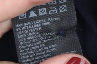 Mint Velvet Blue Polka Dot Midi Dress Size 6