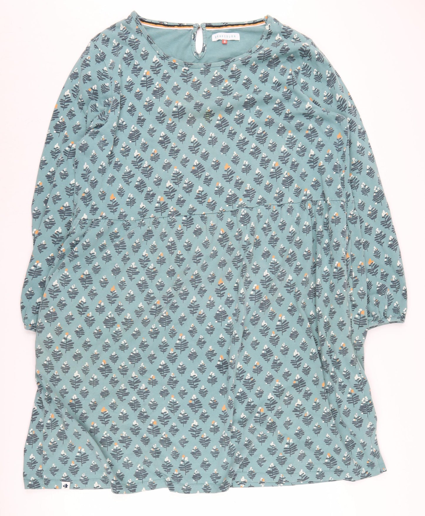 Brakeburn Women's Blue Geometric Dress Size 18