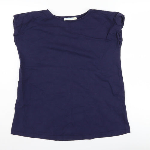 JoJo Maman Bébé Women's Blue S Basic T-Shirt