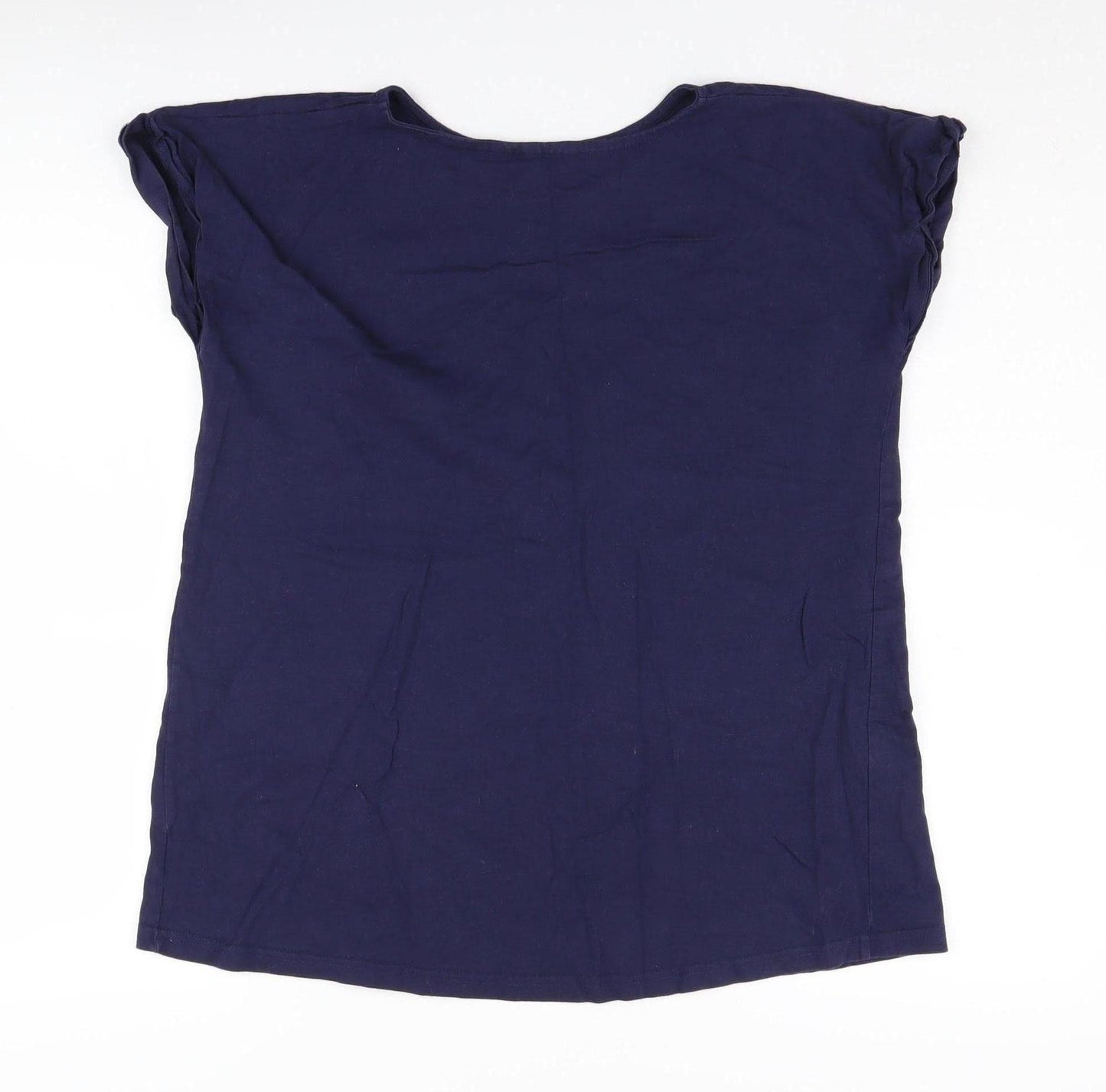 JoJo Maman Bébé Women's Blue S Basic T-Shirt