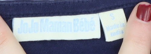 JoJo Maman Bébé Women's Blue S Basic T-Shirt