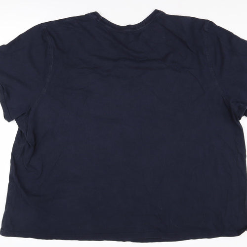 Hammond & Co Men's Blue Graphic Print T-Shirt 5XL