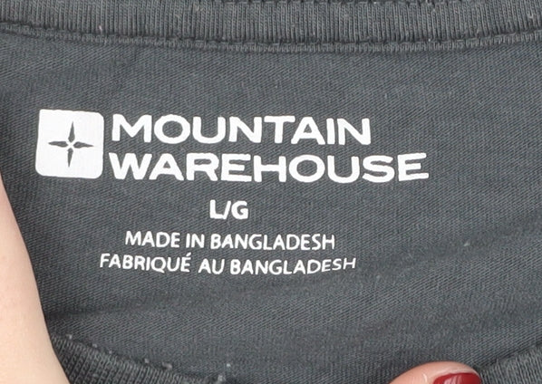 Mountain Warehouse Men's Grey Adventure T-Shirt Large