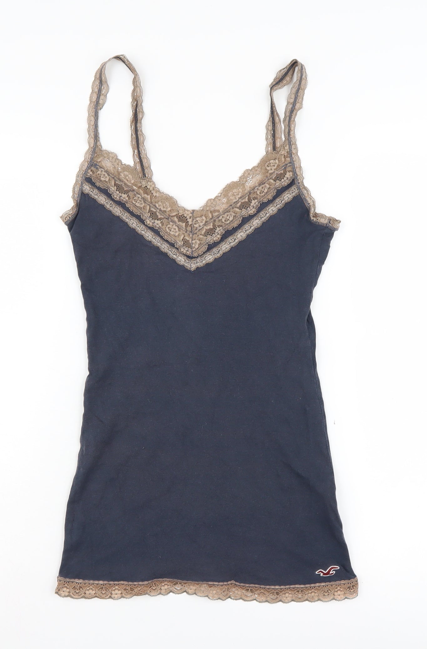 Hollister Women's Blue Lace Camisole Top Medium