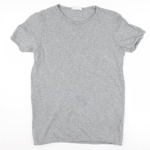 American Vintage Women's Grey M Basic Cotton T-Shirt
