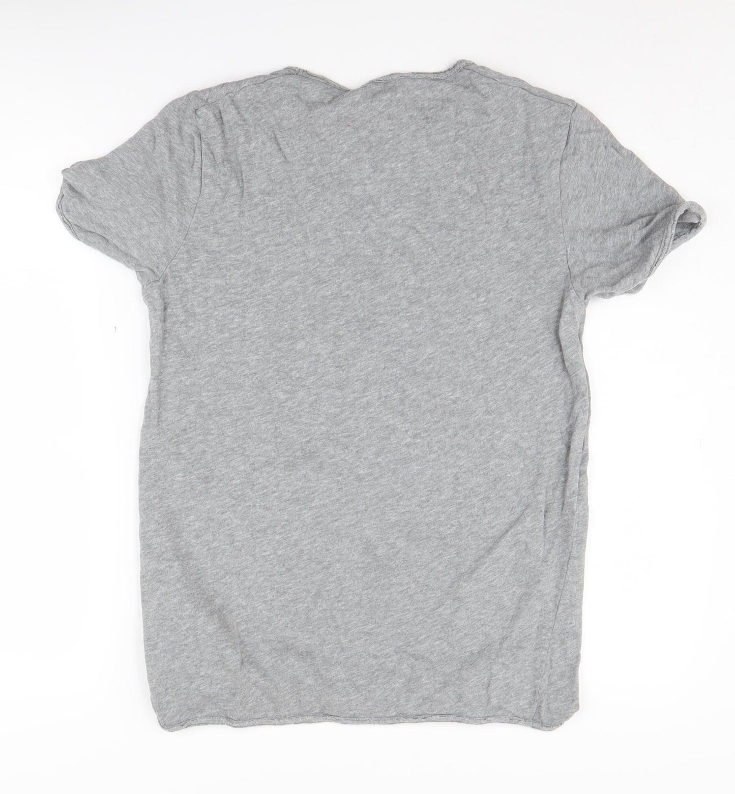 American Vintage Women's Grey M Basic Cotton T-Shirt