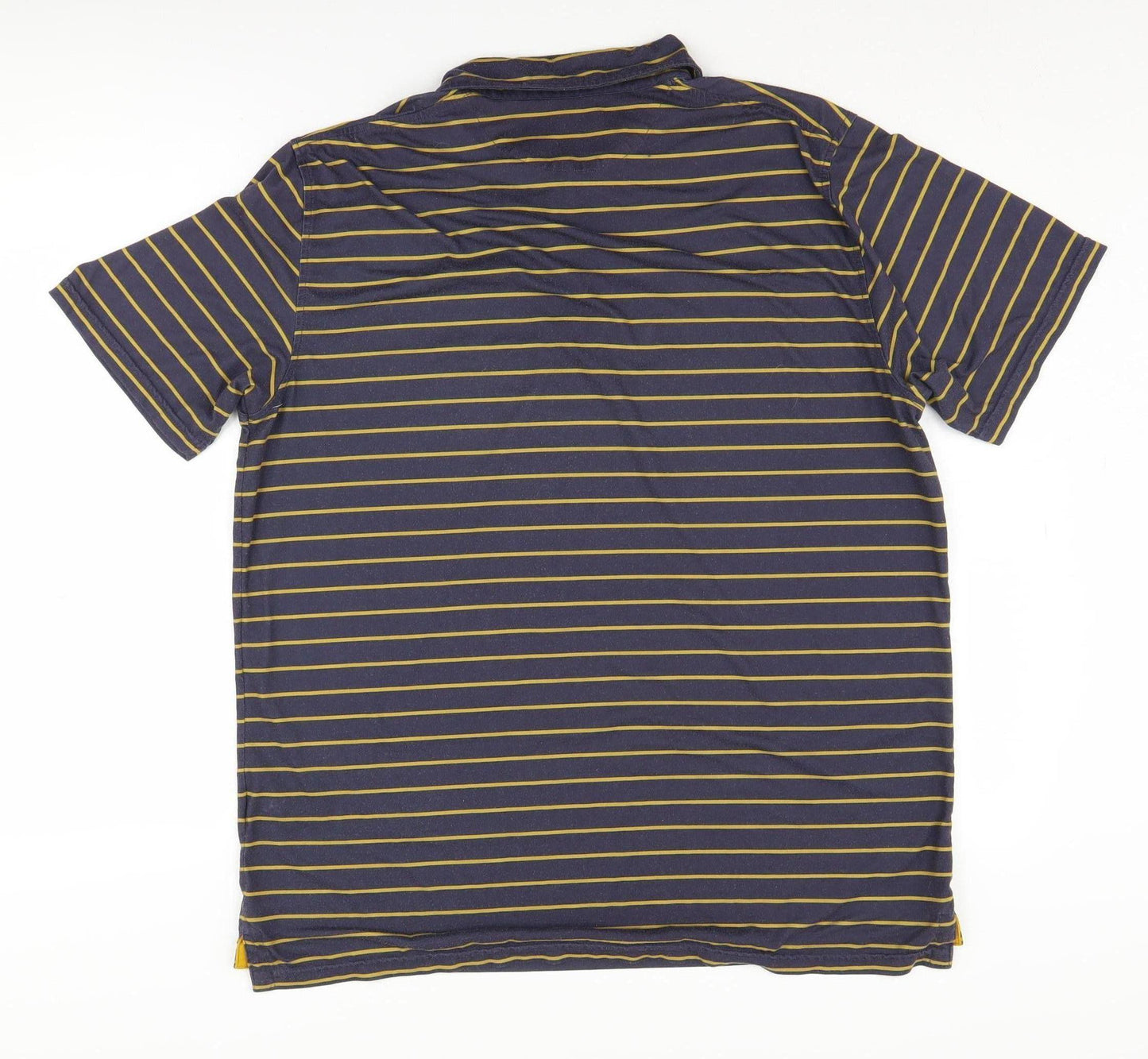 Rohan Men's Blue Striped Polo Shirt L, Short Sleeve