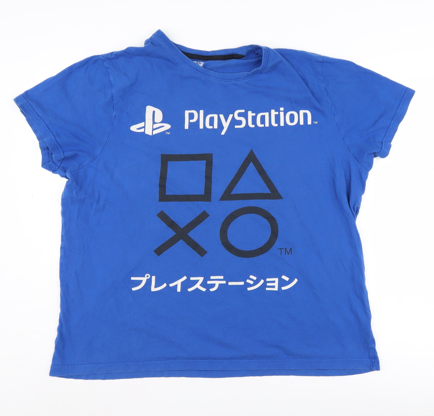 PlayStation Men's Blue XL Gaming Graphic T-Shirt