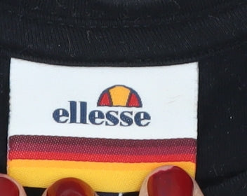 Ellesse Women's Black Bodysuit Size 6 - Comfort & Stretch