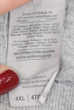 Gildan Men’s Grey Peanuts 4XL Graphic T-Shirt