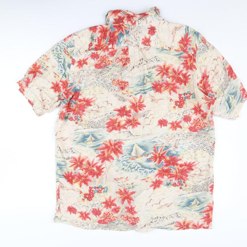 Lands' End Men's Multicoloured Hawaiian Shirt M