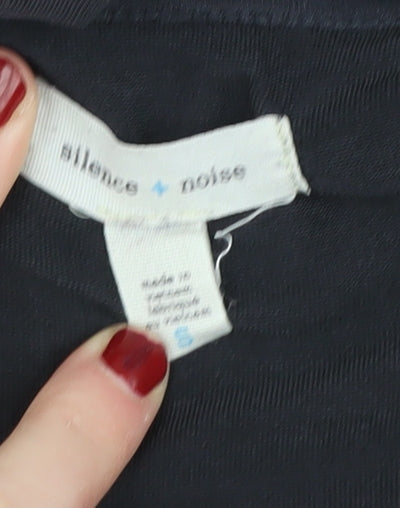 Silence + Noise Women's Black Midi Dress M