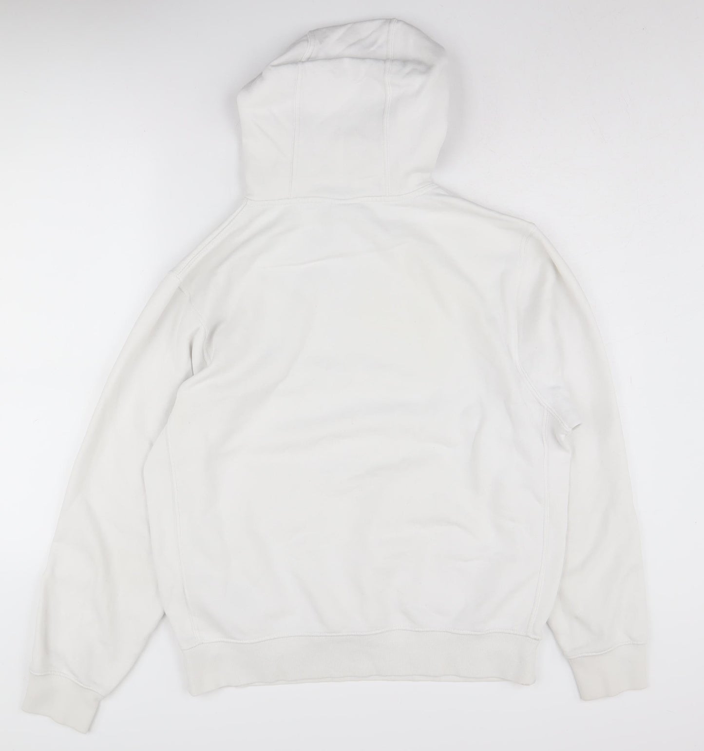 Nike Women's White Medium Hoodie with Logo