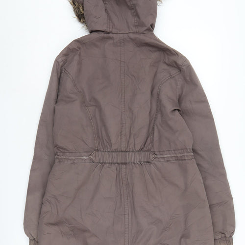Outerwear Premium Collection Women's Brown Parka Jacket
