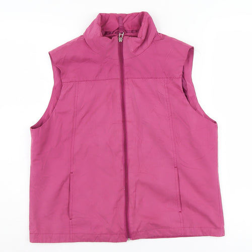 Tayberry Women's Pink Waistcoat, Size S, Casual Sleeveless