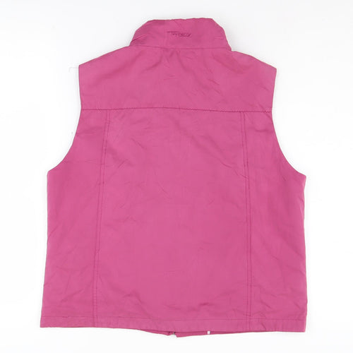 Tayberry Women's Pink Waistcoat, Size S, Casual Sleeveless