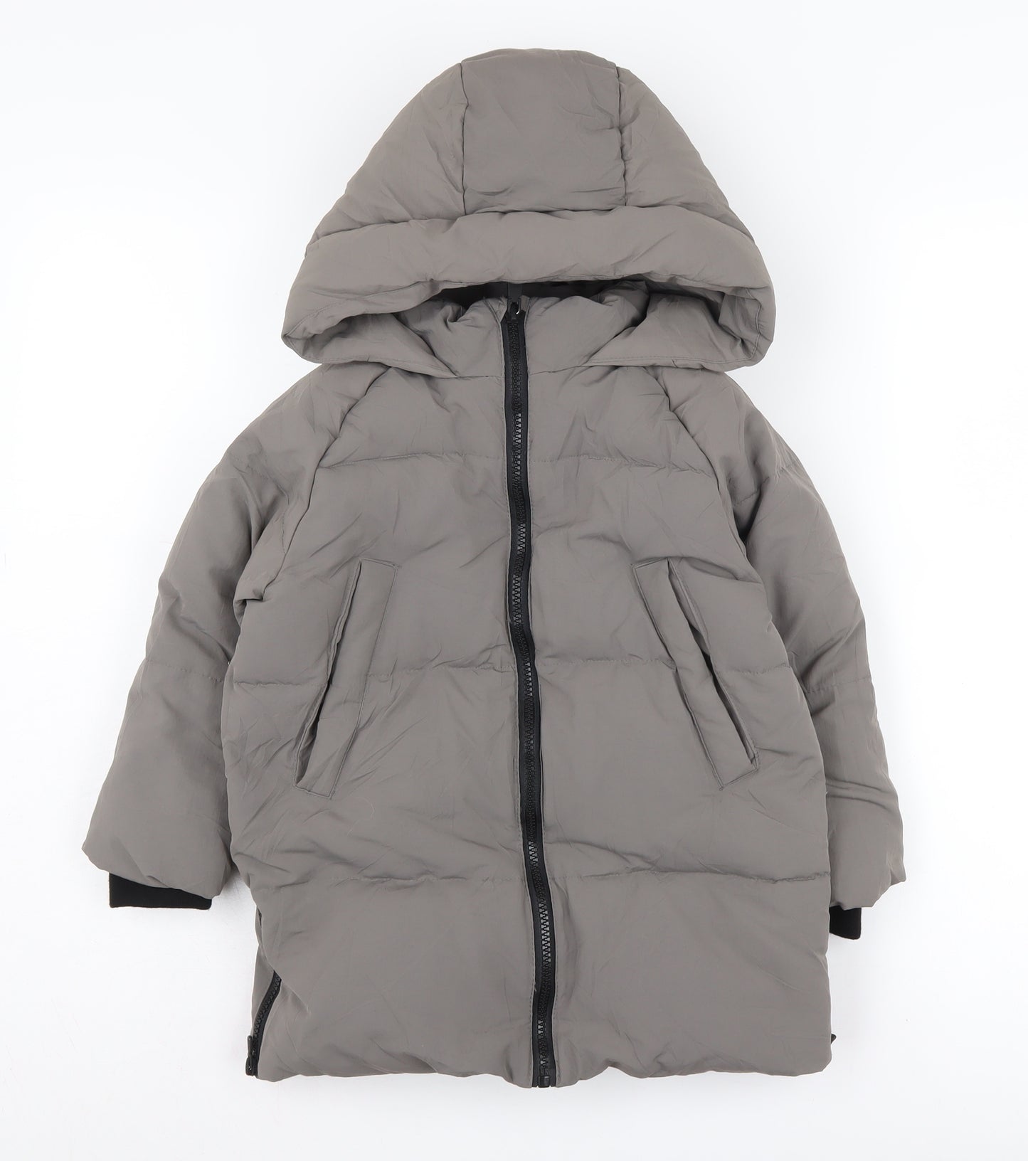 Zara Boys Grey Puffer Jacket 4-5 Years, Winter Coat