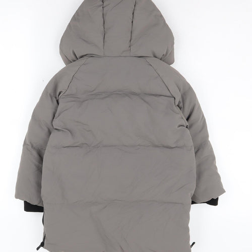 Zara Boys Grey Puffer Jacket 4-5 Years, Winter Coat