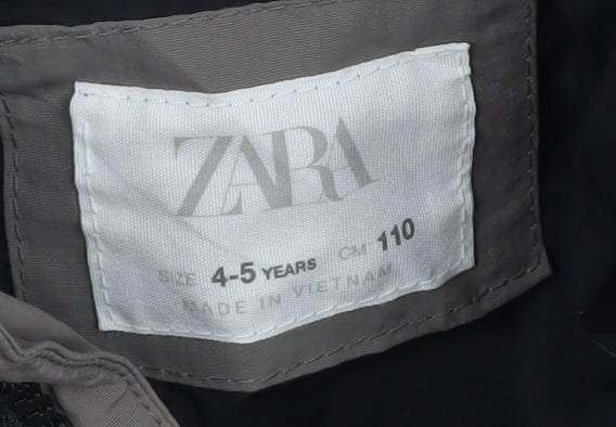 Zara Boys Grey Puffer Jacket 4-5 Years, Winter Coat