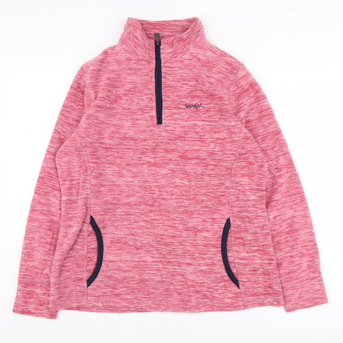 Weird Fish Women's Pink Pullover Sweatshirt, Size 14