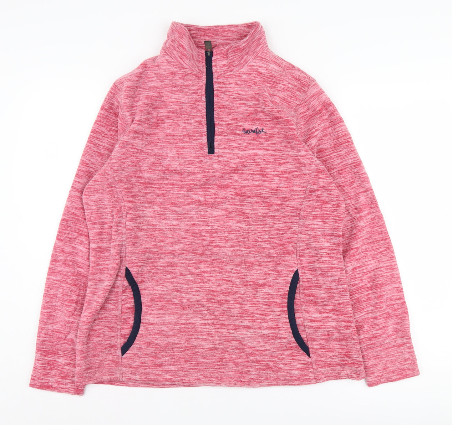 Weird Fish Women's Pink Pullover Sweatshirt, Size 14