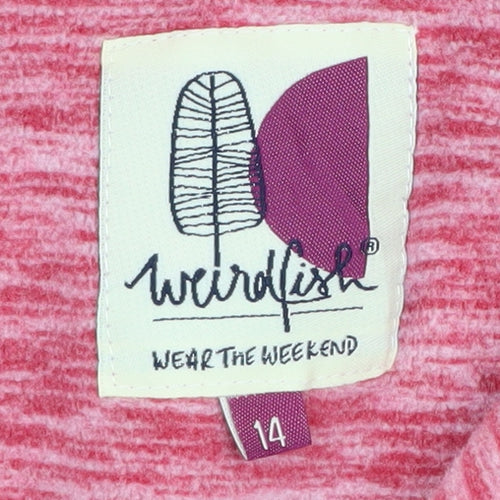 Weird Fish Women's Pink Pullover Sweatshirt, Size 14