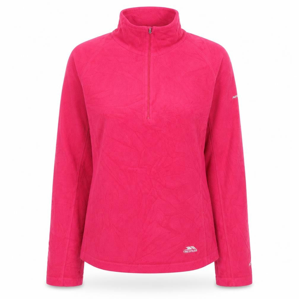 Front view of Trespass Women's Pink Pullover Sweatshirt L