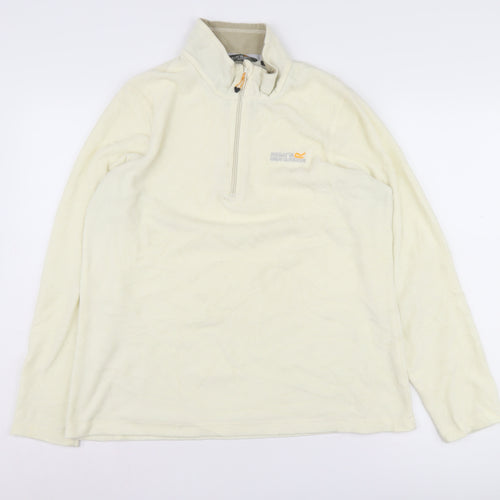 Regatta Women's Ivory Fleece Henley Sweatshirt Size 14