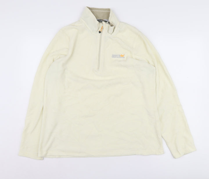 Regatta Women's Ivory Fleece Henley Sweatshirt Size 14