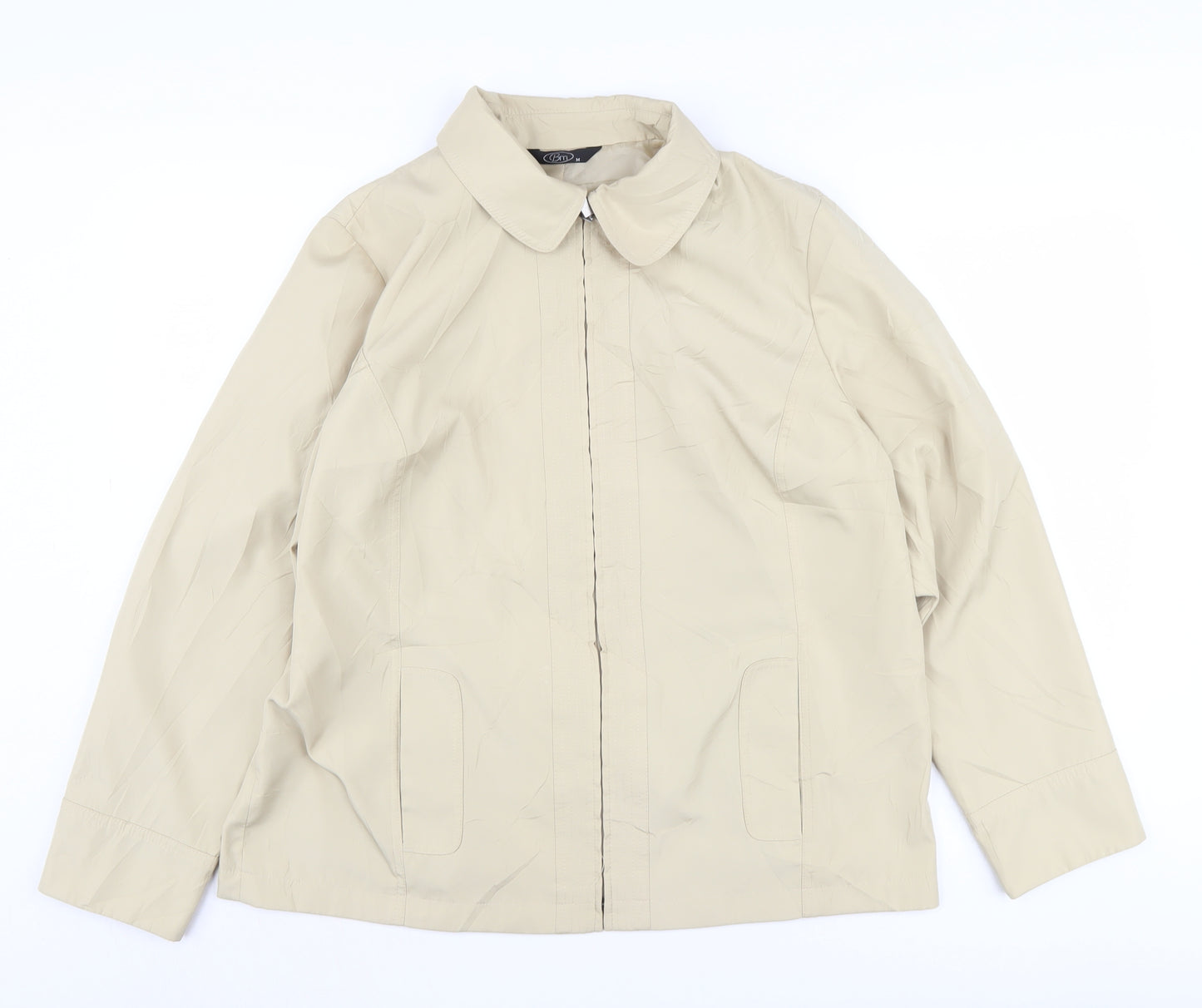 Bm Women's Beige Regular Fit Jacket, Size M, Casual